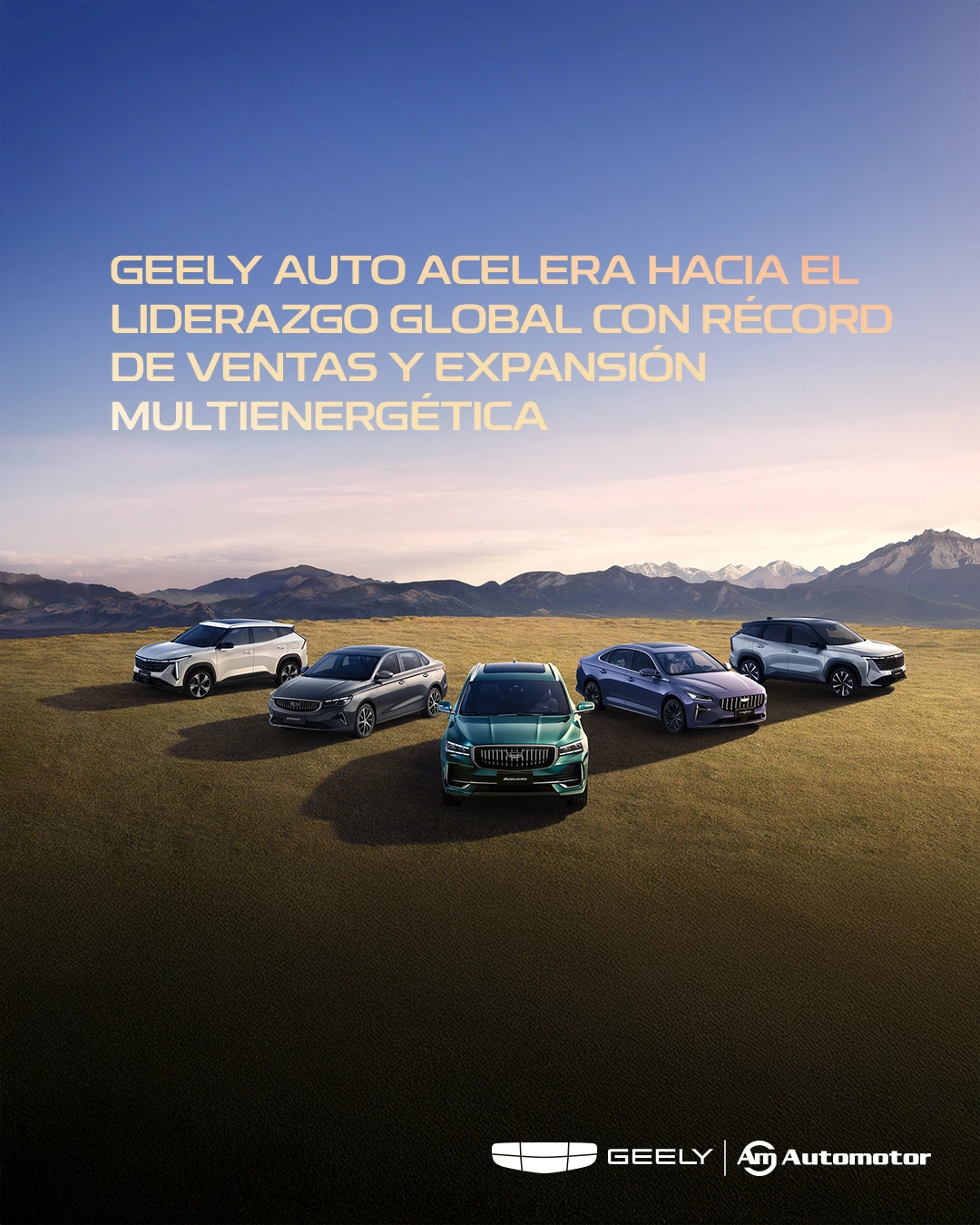 Geely Auto acelera hacia el liderazgo global con récord de ventas y expansión multienergética